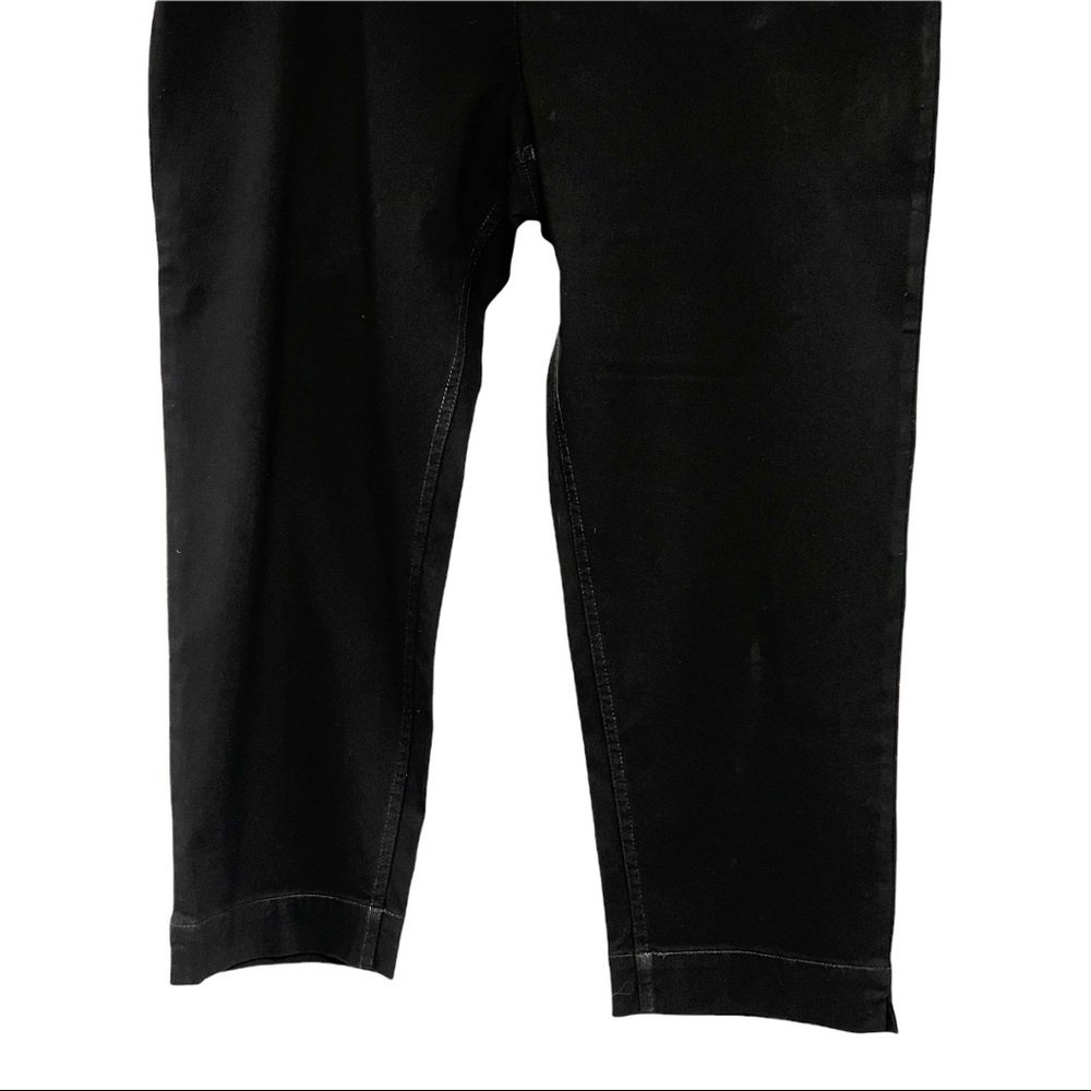 Soft Surroundings Black Stretchy Pull On Cropped Pants - Picture 3 of 11